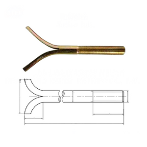 DIN529 Masonry And Foundation Bolts Y-type Anchor Bolt