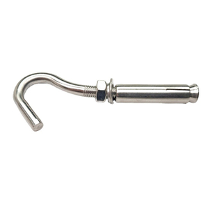 SS304 SS316 Stainless Steel,J Type Hook,Expansion Anchor Bolt,With Nut Washer,Sleeve Anchor Bolt,Expansion Hook