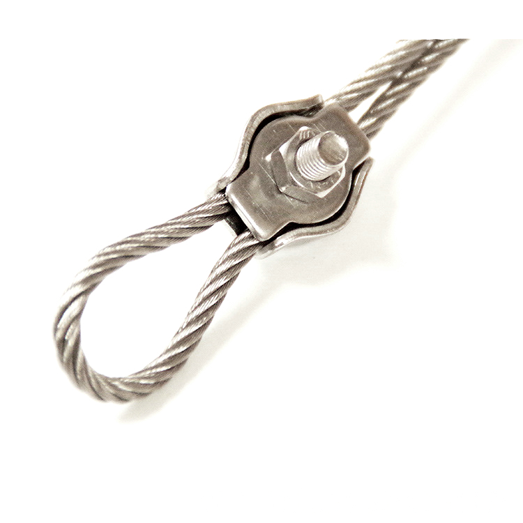 Stainless Steel Box Type Single Card Steel Wire Rope Clip Head Ingot Clip