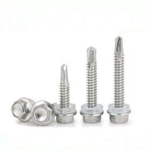 NF E 25-856 Hexagon Washer Head Drilling Screws With Tapping Screw