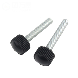 Plastic Round Head Screw,Thumb Bolts,Straight Grain Knurled Screws